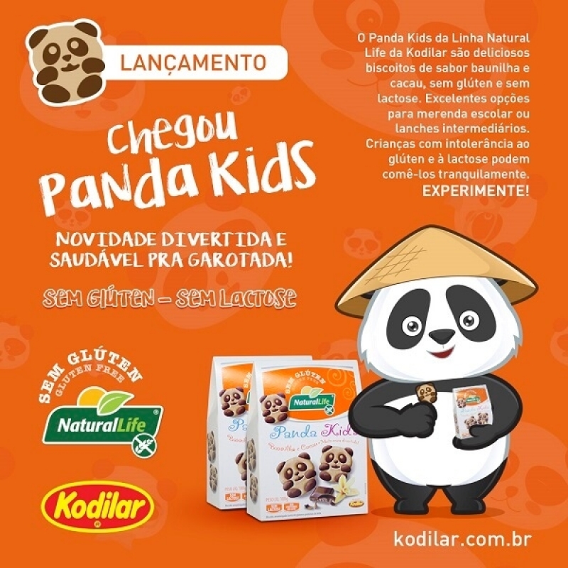 Panda Kids Biscoito Zero Glúten